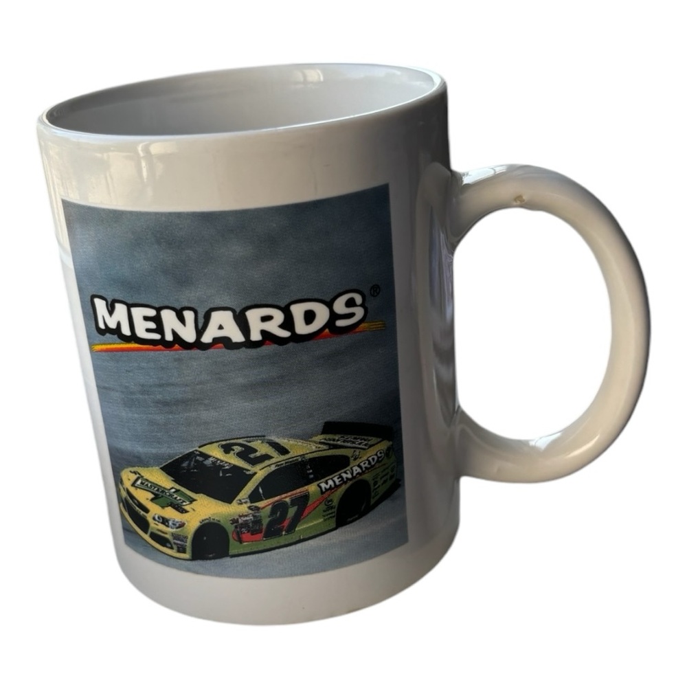 Menards vintage NASCAR #27 race car design coffee mug | 11oz